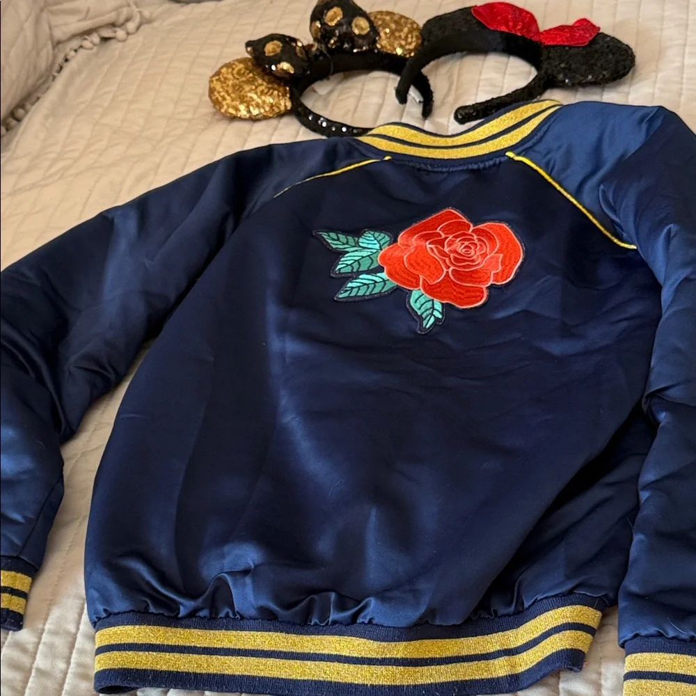 Disney Belle Blue and Gold Bomber Jacket small - Picture 10 of 13